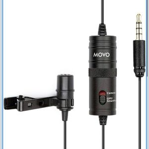 Movo LV1-USB-II Universal Lavalier Microphone w/ USB Adapter for Recording Video